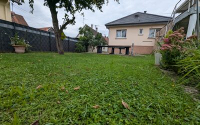 FEGERSHEIM – Maison 6 pièces – Terrasses – Jardin – Grand garage – Au calme.